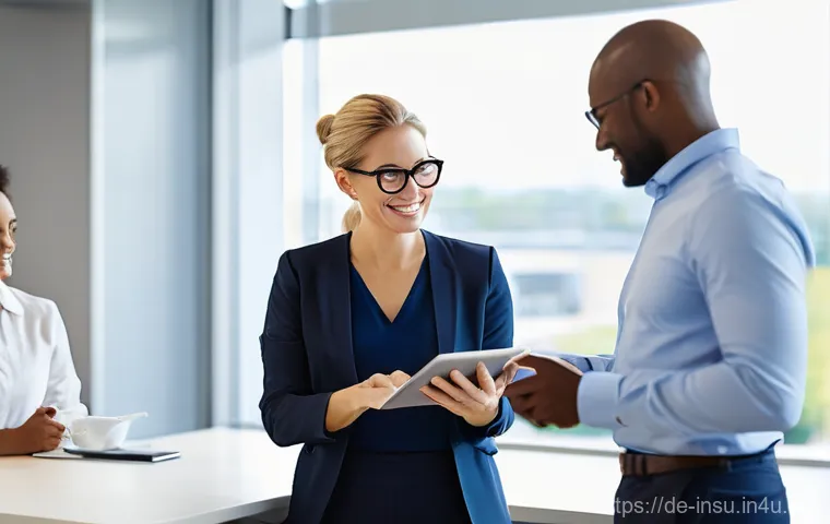 중소기업 단체보험 - **Prompt 1: Employee Well-being and Security**
    "A diverse group of professionals, casually yet s...